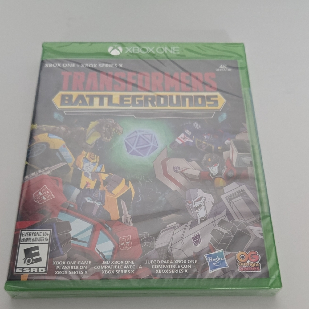 Sealed Hasbro Transformers Battlegrounds Xbox One - Green Cover